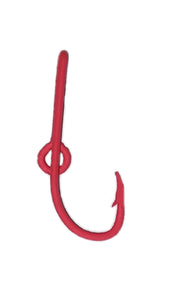 Pink Fishing Hook Hat Clip