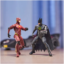 The Flash with Batman and Batmobile