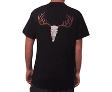 Load image into Gallery viewer, Men&#39;s Black Deer Skull Short Sleeve T-Shirt