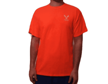 Men's Orange Deer Skull Short Sleeve T-Shirt