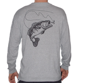 Men's Gray Fishback Long Sleeve T-Shirt