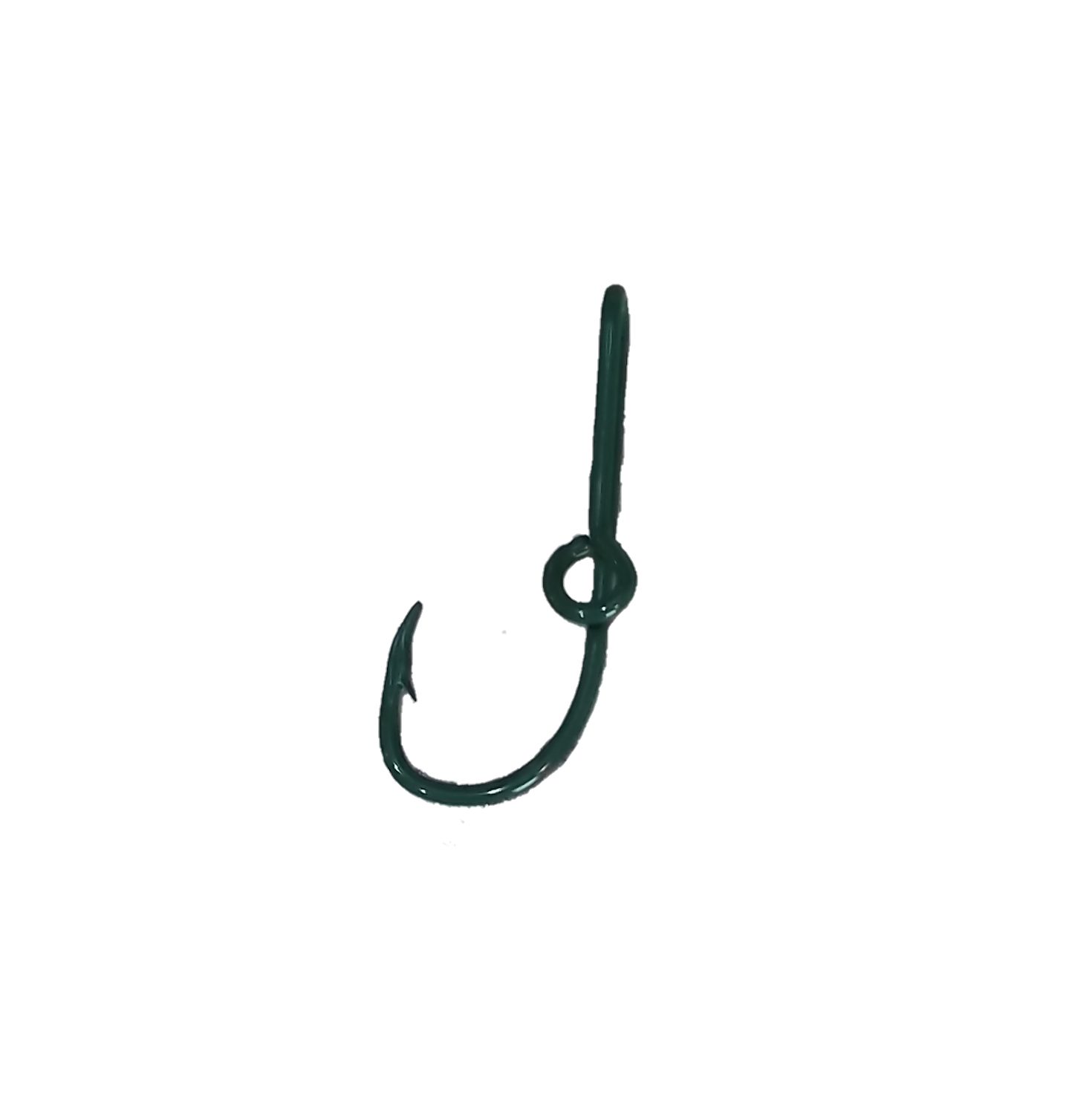 Green Fishing Hook Hat Clip