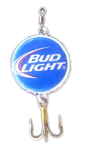 Bud Light Handcrafted Bottle Cap Fishing Lure