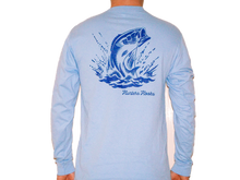 Load image into Gallery viewer, Men&#39;s Light Blue Fishback Long Sleeve T-Shirt