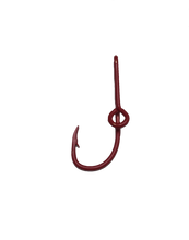 Red Fishing Hook Hat Clip