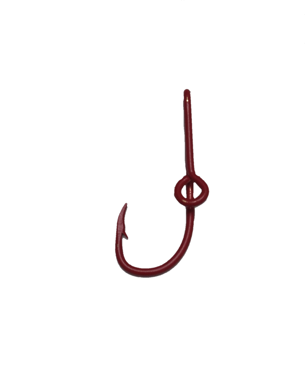 Red Fishing Hook Hat Clip